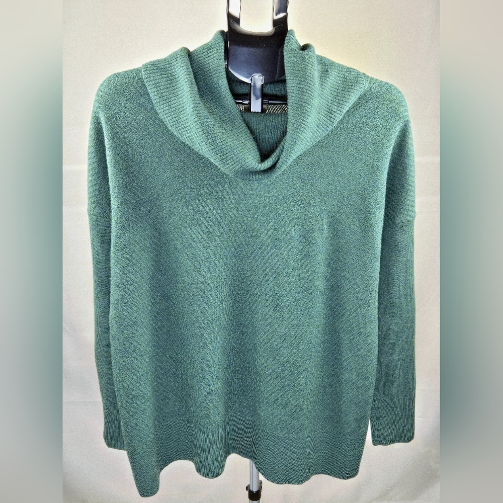 Aspen 100% Merino Wool Quiet Luxury Cowl Neck Sweater, Large